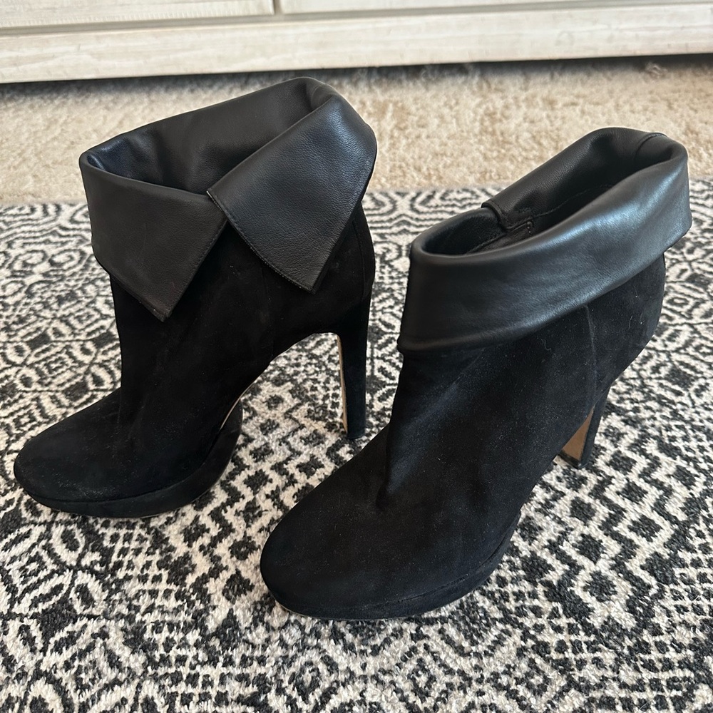 Hugo Boss Suede leather booties
